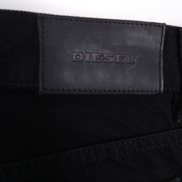 Diesel Black Distressed Ankle Jeans - Picture 7 of 11